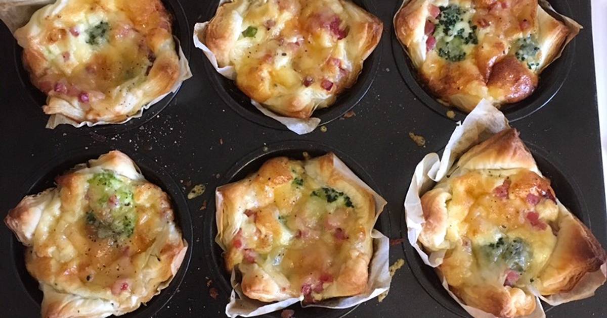 Mini-Quiches mit Brokkoli 🥦 und Speck 🥓 Rezept von Sophie V. - Cookpad