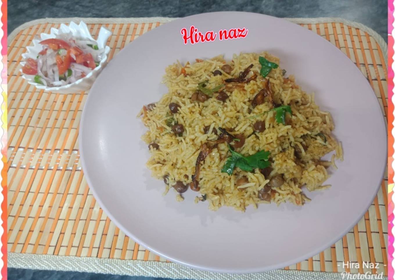 Black chana biryani