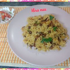 Black chana biryani A picture of Black chana biryani.