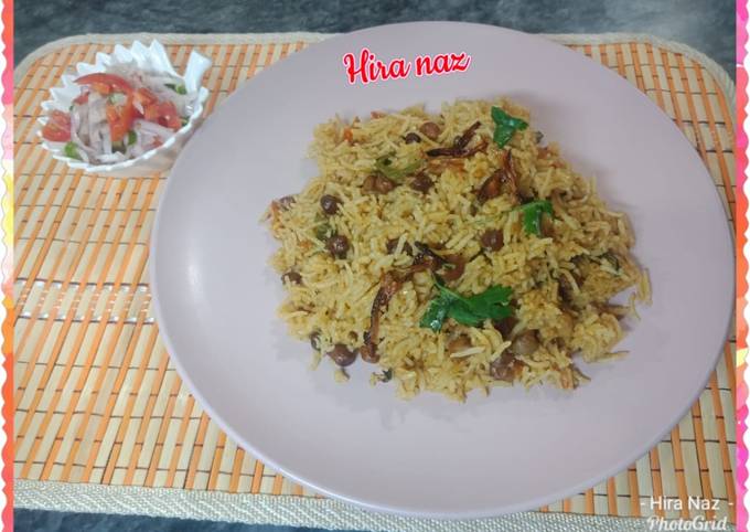 Black chana biryani