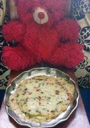 A picture of Sweet Corn Roti.