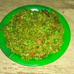 A picture of Palak pulav.
