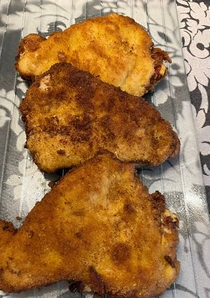 Una foto de Cachopo de Pechuga de Pavo, con Pimiento del Piquillo y Queso Azul