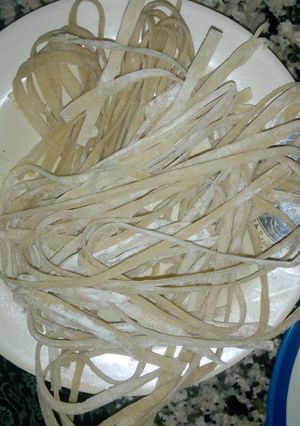 A picture of Fettuccine pasta.