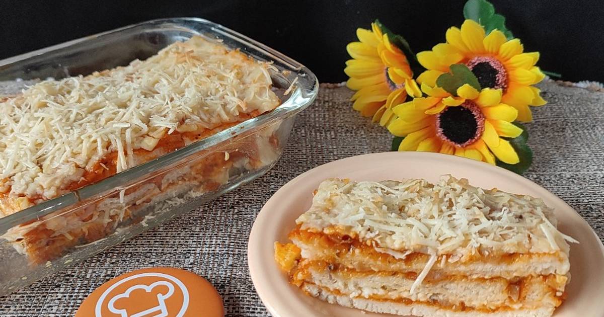 Resep Lasagna Roti Tawar Oleh Bunda Titanque Cookpad