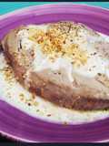 Filetto con fonduta di taleggio e granella di nocciole tostate