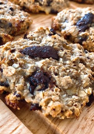 Hình của món EatClean/ Bánh Cookies Yến Mạch, Chuối, Quế và Sô cô la.