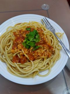 Hình của món Mì Spaghetti đơn giản.