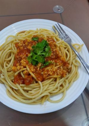 Hình của món Mì Spaghetti đơn giản.