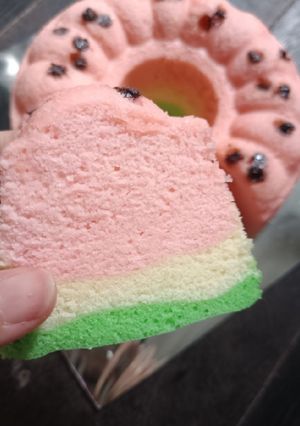 Foto resep Bolu kukus semangka 3 telur