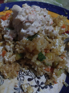Una foto de Arroz chino con verduras