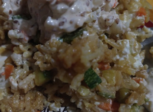 Una foto de Arroz chino con verduras