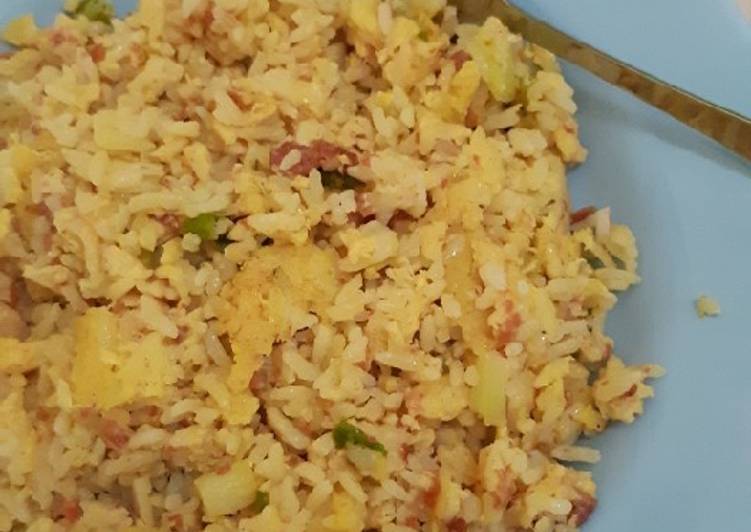 Cara Gampang Menyiapkan Nasi Telur Korea (mirip nasi goreng xD), Lezat Sekali