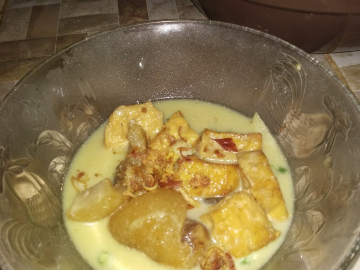  Cara praktis membuat Sayur kikil &amp;amp; tahu santan yang lezat