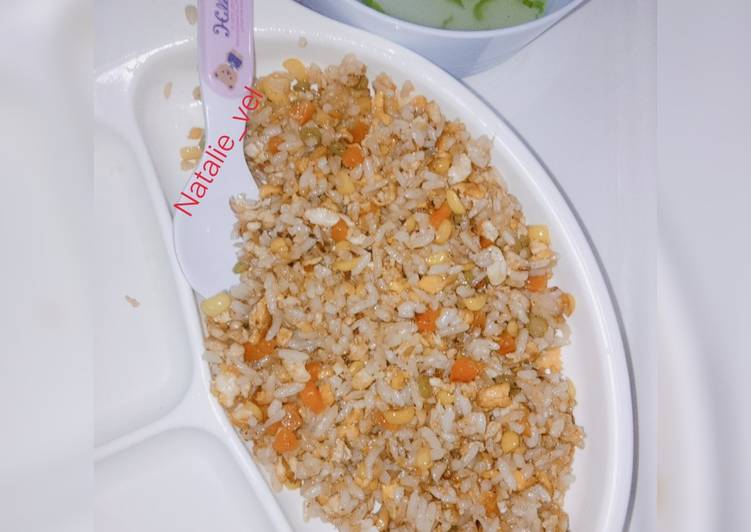 Resep Terbaru Mpasi 1y+ (nasi goreng ala hongkong) Enak Bergizi