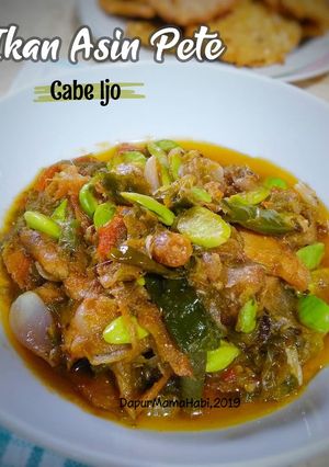 Foto resep Ikan Asin Pete Cabe Ijo