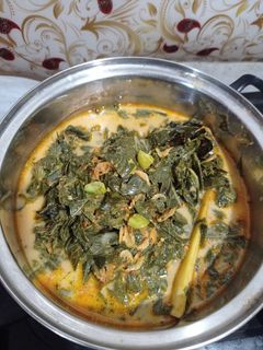 Foto resep Sayur daun singkong Kuah santan