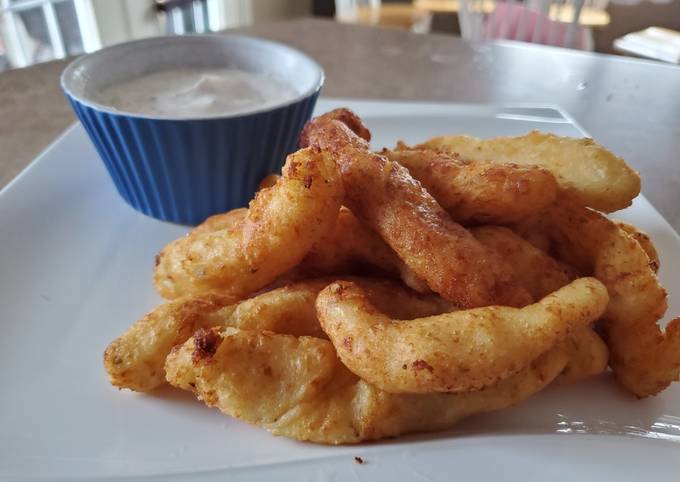 Cheesey Potato Sticks (Air or Deep Fried)
