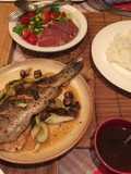 Steamed trout in the oven