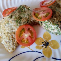 A picture of Fried rolled omelette.