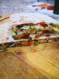 Una foto de Quesadillas vegetales