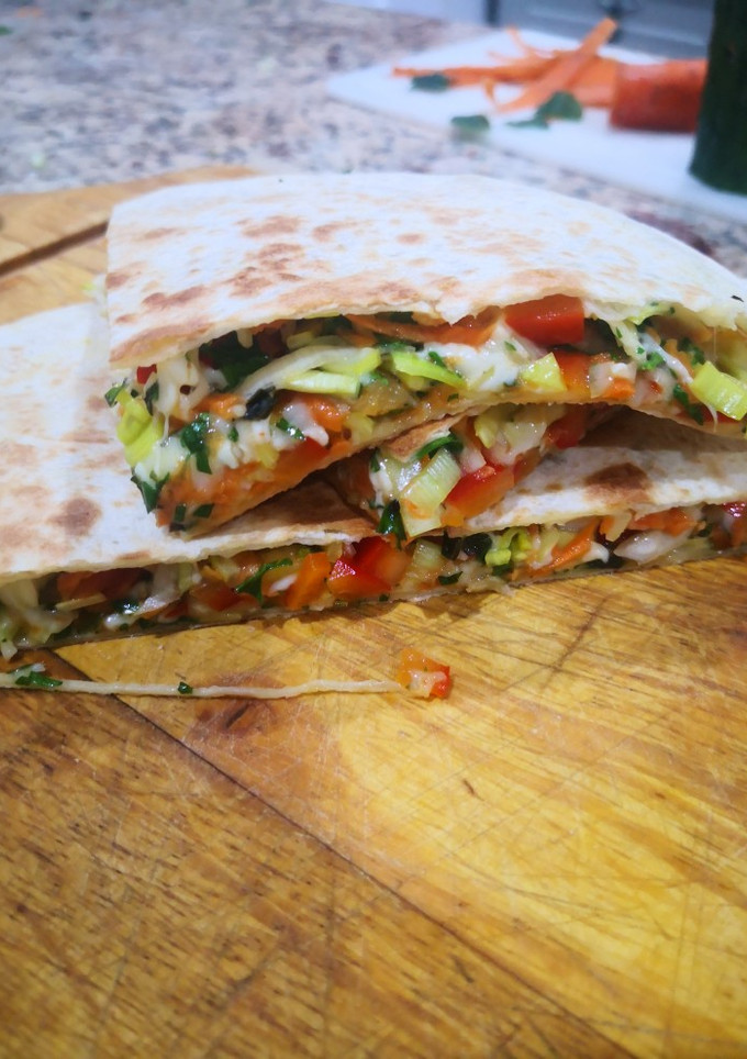 Una foto de Quesadillas vegetales