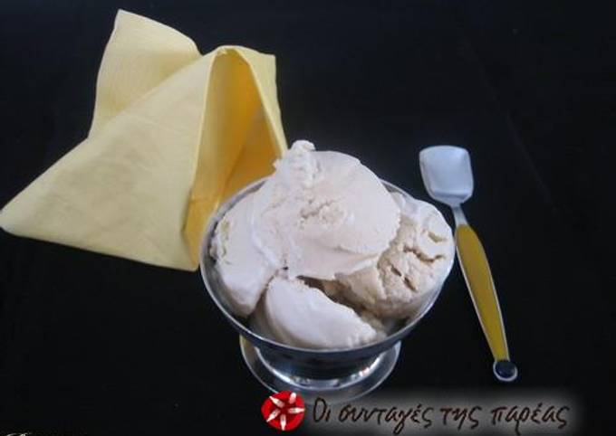 Ice cream with the taste of halva