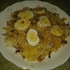 A picture of Anda biryani.