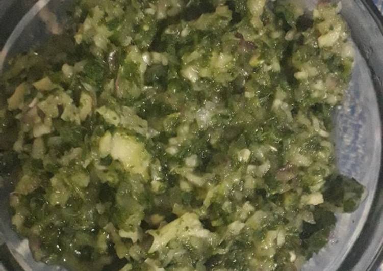Paudina chutney with carry