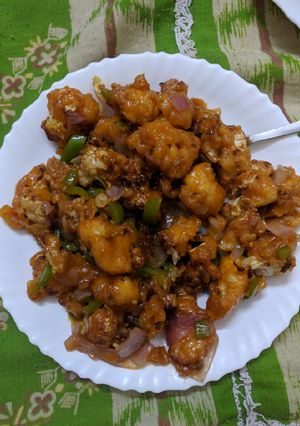 A picture of Gobhi Manchurian.