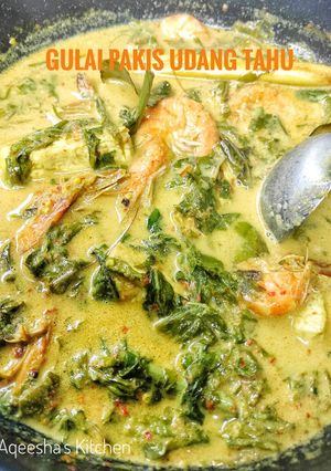 Foto resep Gulai Pakis Udang Tahu