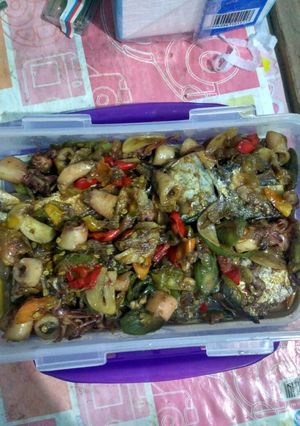 Foto resep Cumi asin & peda pelangi