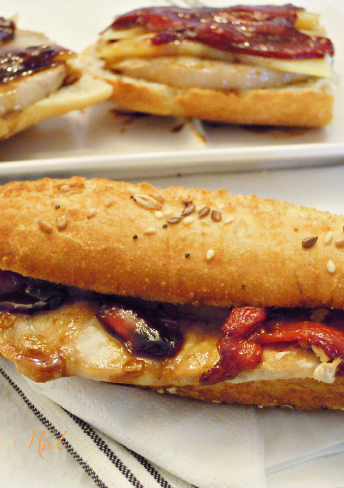 Una foto de Montadito o tosta de lomo al Pedro Ximenez