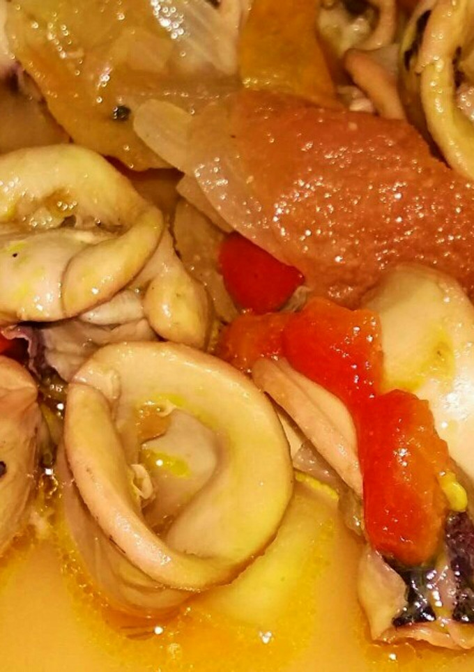Una foto de Chipirones en salsa con garam masala