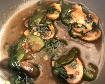 Easy Make Recipe Spinach Mushroom Soupy Ting Restaurant Style