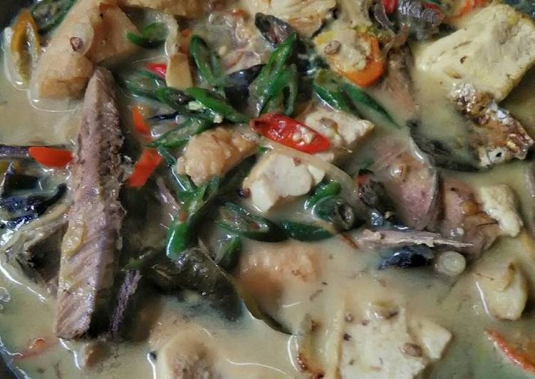 Resep Tongkol Tahu Masak Santan Lezat