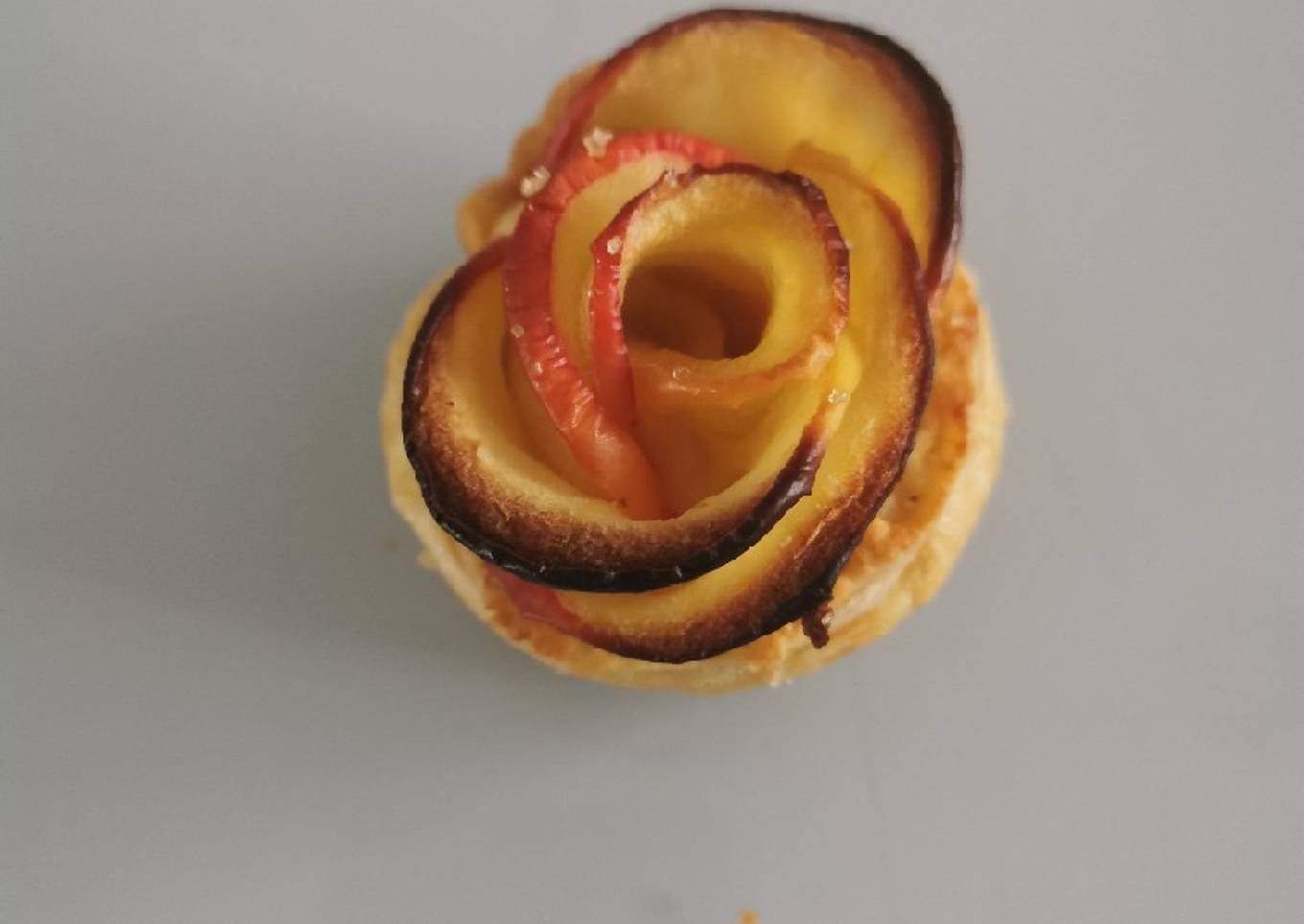 Rose feuilletée aux pommes