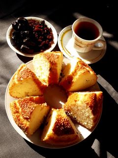 عکسی از دستور کیک یزدی کشمشی