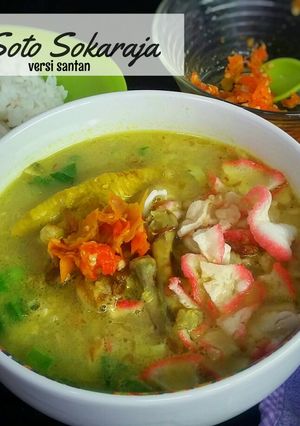 Foto resep Soto sokaraja versi kuah santan