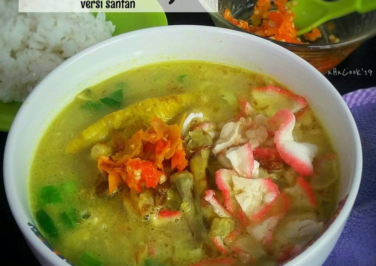 Resep Soto sokaraja versi kuah santan, Bikin Ngiler