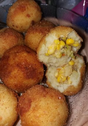 Foto resep Kroket kentang isi rogut jagung
