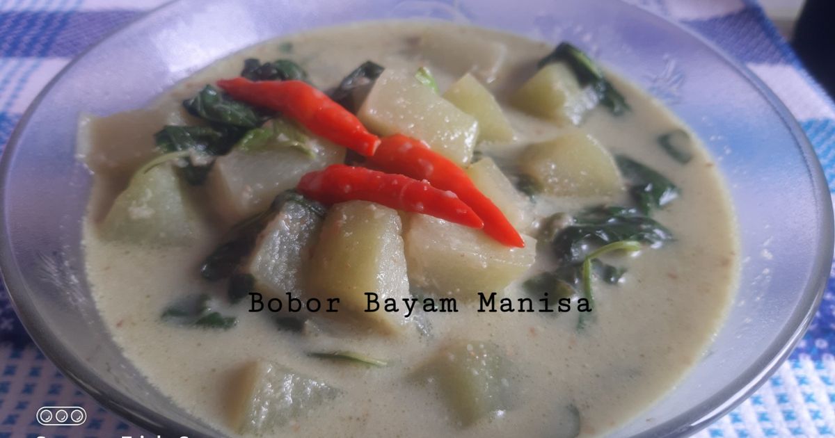 Bobor bayam Manisa Santan