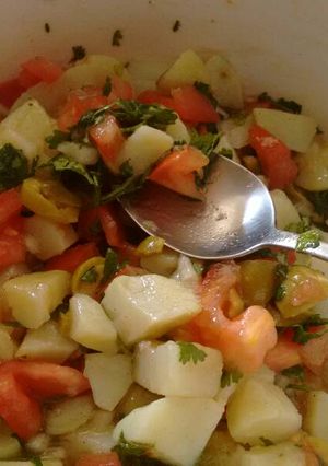 Una foto de Ensalada de patatas. ॐ