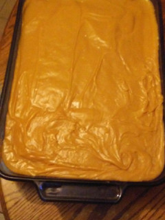 A picture of Old Fashioned Peanut Butter Icing For Cakes.