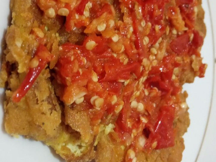 Resep Telur Dadar Krispy Geprek Sederhana yang Sempurna