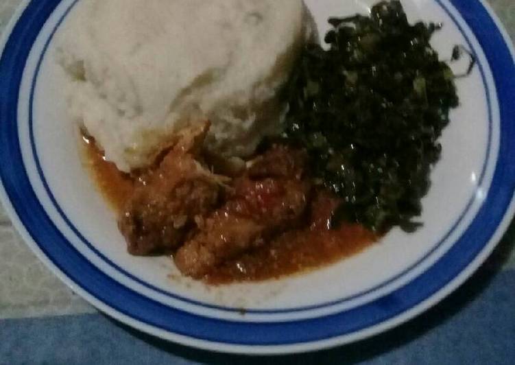 Spinach and pap