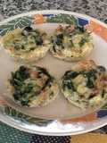 Tortitas de espinaca y huevo