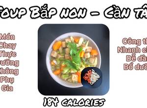 Hình của món Soup bắp non - cần tây | Món chay.