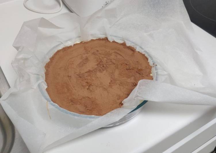 Tarta galleta, plátano y chocolate