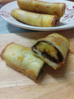 A picture of Banana rolled toast.